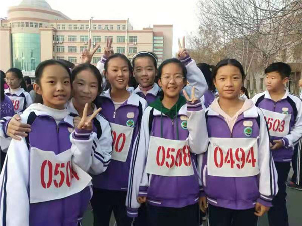 东营市实验中学2019级举行冬季越野赛
