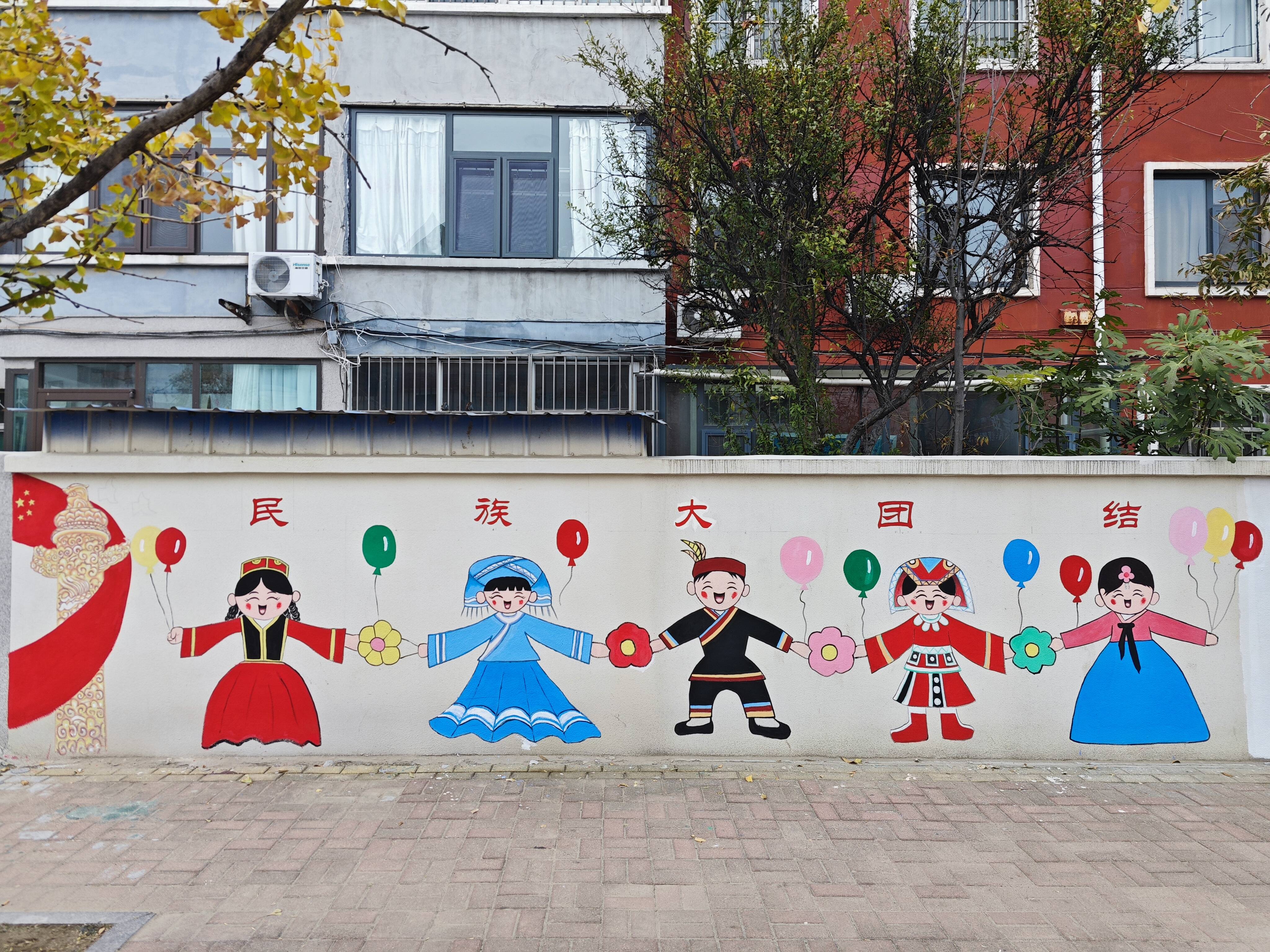 东营市东营区文汇街道:民族团结文化墙 助力乡村文化振兴